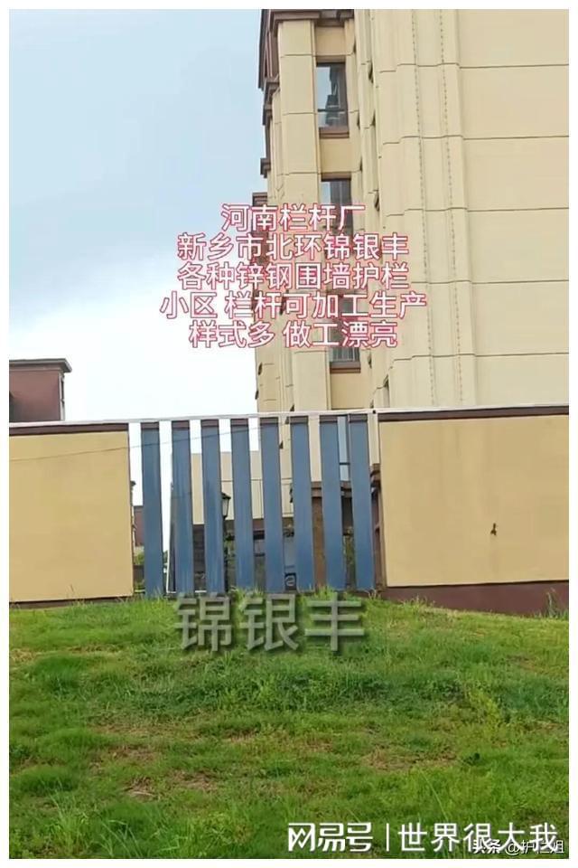 新乡锦银丰铁艺围墙栏杆 护栏上带有花型装饰 安装效果更漂亮(图3)